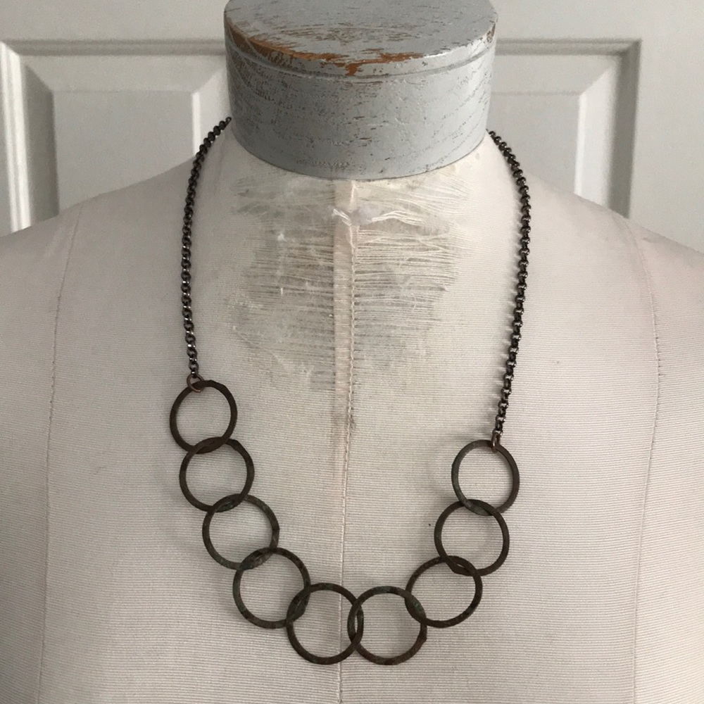 Artist made copper necklace